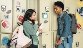  ?? Allyson Riggs / Associated Press ?? Auli’i Cravalho, left, and Rhenzy Feliz in a scene from “All Together Now.”
