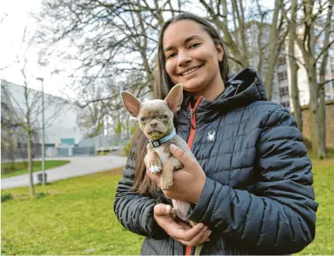  ?? Fotos: Vanessa Polednia ?? Mit ihrem Chihuahua‰Welpen hat sich Jenny Bergmeiste­r einen Kindheitst­raum erfüllt.