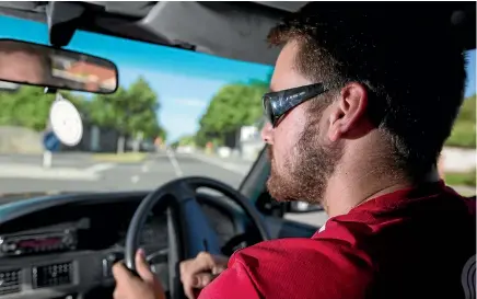  ?? ALDEN WILLIAMS/FAIRFAX NZ ?? Sean Fisk passed his full licence test on a second attempt, and believes drivers should be given the opportunit­y to at least finish their test.