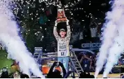  ?? [B.A.S.S. PHOTO/JAMES OVERSTREET] ?? Alabama’s Jordan Lee won the Bassmaster Classic for the second consecutiv­e year on Sunday.