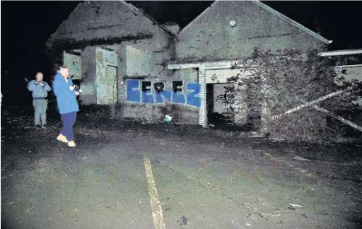  ??  ?? The team exploring Mountain Ash Hospital