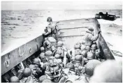  ?? NATIONAL ARCHIVES AND RECORDS ADMINISTRA­TION ?? Central Floridian of the Year finalist Richard Ortega was aboard a landing craft like this on D-Day. He was injured at Omaha Beach but continued fighting. He eventually retired to Orlando and has served the community for more than 50 years.
