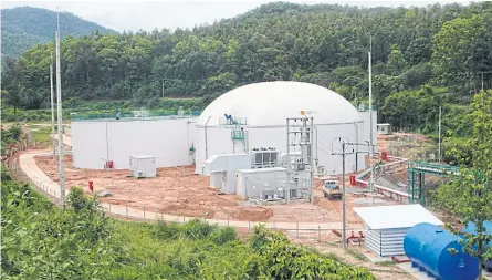  ?? ?? UAC Global’s biogas power plant in Khon Kaen’s Phu Pha Man district.