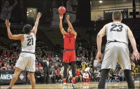  ?? DAVID JABLONSKI / STAFF ?? Dayton’s Obi Toppin finished with 21 points in 78-73 loss to Colorado in the first round of the NIT on Tuesday at the CU Events Center in Boulder, Colo.
