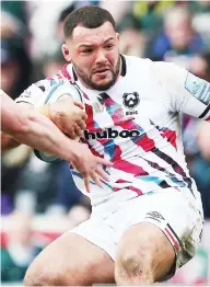  ?? ?? Committed: Ellis Genge playing against Leicester