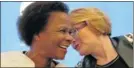  ?? Picture: ESA ALEXANDER ?? SHORT HONEYMOON: Mamphela Ramphele and Helen Zille when the deal was announced