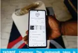  ?? ?? YAOUNDÉ, Cameroon: This photograph taken in Yaounde, on Feb 17, shows an example of a WhatsApp group dedicated to discussion­s of tontines.