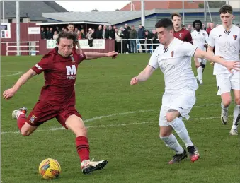  ?? ?? Broque Watson’s strike for Tranent proved not enough against East Kilbride