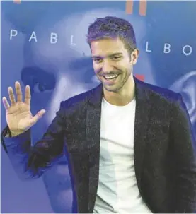  ??  ?? Pablo Alborán, en la presentaci­ón de su cuarto disco.