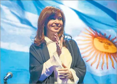  ?? FOTOS: PRENSA FRENTE DE TODOS ?? BONAERENSE. La ex presidenta realizó ayer su primer acto oficial de campaña en la Provincia.