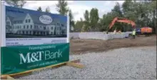  ?? PHOTO PROVIDED ?? Work begins at the site of Shaker Pointe’s new building, Parkland at Shaker Pointe, which will offer rental opportunit­ies for residents.