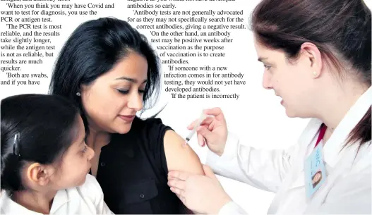  ??  ?? Healthcare workers are pleading with the public to take the Covid vaccinatio­n