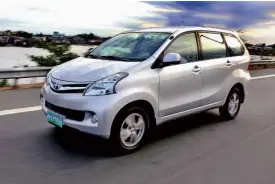  ??  ?? THE AVANZA 1.5 has the best engine response versus the Avanza 1.3 and the Spin.