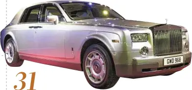  ??  ?? 31 Rolls Royce cars given away in the DSF 2001 mega festival raffle