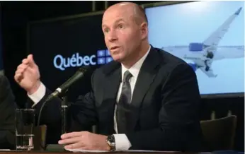  ?? RYAN REMIORZ/THE CANADIAN PRESS FILE PHOTO ?? Bombardier CEO Alain Bellemare received $9.5 million (U.S.) last year, up from $6.4 million in 2015.