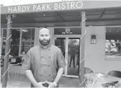  ?? MICHAEL MAYO/SOUTH FLORIDA SUN SENTINEL ?? Chef-owner Aaron Mohan of the critically lauded Hardy Park Bistro in Fort Lauderdale has an entry in Riverwalk Burger Battle XI.