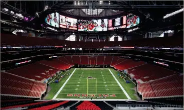  ??  ?? The Mercedes-Benz Stadium, the new home of the Atlanta Falcons football team and the Atlanta United soccer team, nears completion in preparatio­n for its opening in Atlanta, Tuesday, Aug. 15, 2017. The stadium will open to the public for the first time...