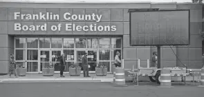  ?? GAELEN MORSE, GAELEN MORSE/COLUMBUS DISPATCH ?? Franklin County Board of Elections