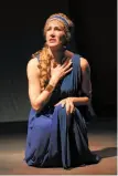  ?? Frank Chen / Stanford Repertory Theater ?? Courtney Walsh has the title roles in Stanford Repertory Theater’s “Hecuba/Helen.”