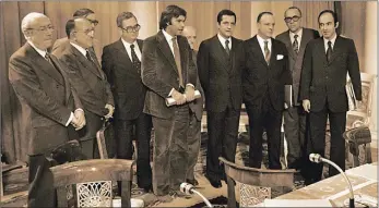  ?? CEDOC PERFIL ?? PACTOS DE LA MONCLOA. Celebrados en España resultante de las elecciones de 1977.