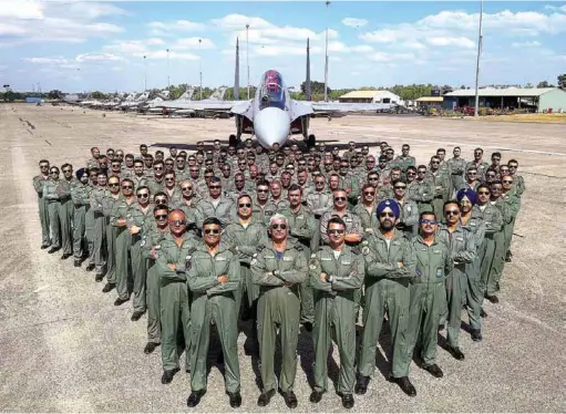  ??  ?? AIR MARSHAL C. HARI KUMAR, AOC-IN-C WAC WITH THE IAF CONTINGENT OF EXERCISE PITCH BLACK 2018