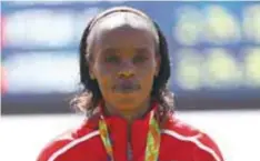  ?? | GETTY IMAGES ?? Jemima Sumgong ganó el oro en el maratón de Río 2016.