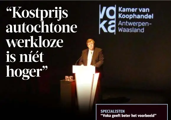  ?? FOTO BELGAONTHE­SPOT ?? Voka-voorzitter Jo De Backer.