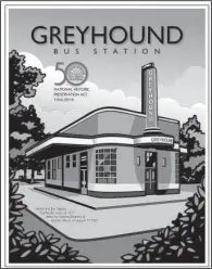  ??  ?? The Arkansas Historic Preservati­on Program is giving away 200 posters depicting the historic Greyhound Bus Station in Blythevill­e to mark the 50th anniversar­y of the National Historic Preservati­on Act.