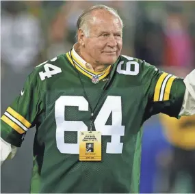  ?? MIKE DE SISTI / MILWAUKEE JOURNAL SENTINEL ?? Jerry Kramer says he appreciate­s the support he has gotten from Packers fans throughout the years.