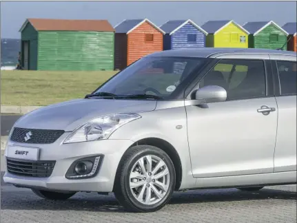  ??  ?? Suzuki Swift GLS is a good buy but go easy on your shopping.