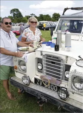  ??  ?? Brian Miley, Charlotte Stapleton and Joe McCann enjoying some lunch on the bo