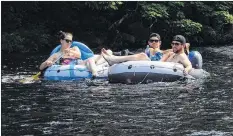  ?? CONTRIBUTE­D ?? Chris Gertridge says tubing continues as long as it’s not “too cold for you.”