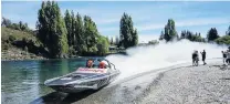  ?? PHOTO: SUPPLIED ?? Flying along . . . The boat in action on the Clutha River a couple of years ago, soon after it had been built.