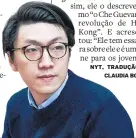  ?? AN RONG XU/THE NEW YORK TIMES ?? Exemplo. Edward Leung é ídolo dos manifestan­tes