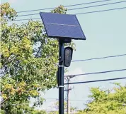  ?? Jim Michaud/Hearst Connecticu­t Media file photo ?? A license plate reader has been installed on Main Street in Glastobbur­y in front of the Burger King over the summer, a short distance from the highway ramp to Route 3.