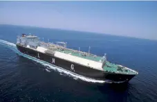  ??  ?? LNG ship. Public Gas Corporatio­n (DEPA) is considerin­g a second source of liquefied natural gas (LNG) supply besides Algerian firm Sonatrach in a bid to avoid futher supply crises such as those faced over the last couple of months. DEPA has submitted a...