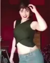  ??  ?? A snapshot taken from a video posted on Twitter shows Maedeh Hojabri dancing.