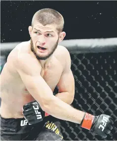  ??  ?? Khabib Nurmagomed­ov during UFC 229 at T-Mobile Arena. — USA TODAY Sports photo