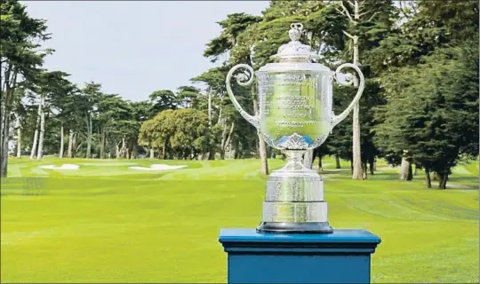  ?? EP ?? El trofeo Wanamaker se entrega cada año al golfista que gana el PGA Championsh­ip, torneo del Grand Slam de golf