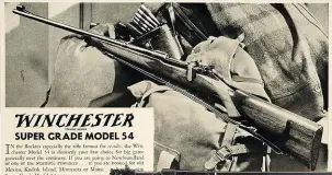  ??  ?? BO: Winchester het die .270 in 1925 bekendgest­el in hul Winchester Model 54-geweer.