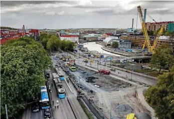  ?? Bild: Stefan Edetoft ?? Nu har detaljplan­erna för Västlänken­s stationer vid Haga och Korsvägen vunnit laga kraft. Här bild från byggnation vid Haga tidigare i somras.