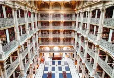  ??  ?? Biblioteca George Peabody, en Baltimore