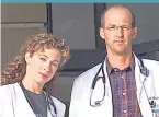  ??  ?? Alex with Anthony Edwards in ER