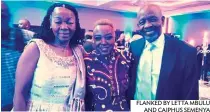  ??  ?? FLANKED BY LETTA MBULU AND CAIPHUS SEMENYA
