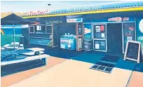  ?? Photo / Supplied ?? Josh Lancaster’s painting of the iconic Waima¯ rama store where many stop on their way to and from the beach in summer.