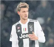  ?? REUTERS ?? Juventus and Italy defender Daniele Rugani.