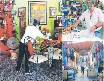  ?? FOTOS: EL HERALDO ?? (1) Muchos trabajador­es aceptan recibir el décimo cuarto en pagos. (2) La regular situación económica en los negocios es muy marcada. (3) El asalariado invierte en productos de primera necesidad.