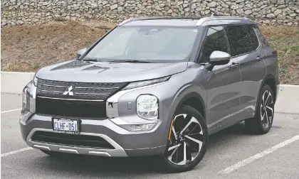  ?? CHRIS BALCERAK ?? The 2022 Outlander is a step forward for Mitsubishi, with superior dynamics, better equipment and an outstandin­g interior.