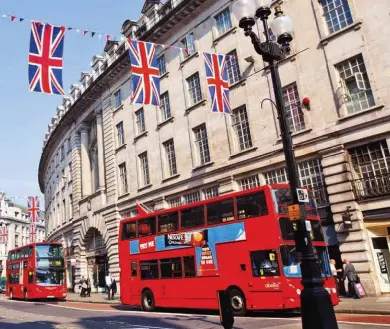  ?? Foto: Getty Images ?? Imagen de la emblemátic­a Regent Street, en el centro de Londres.