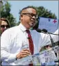  ?? CHIP SOMODEVILL­A/GETTY IMAGES ?? Rep. Keith Ellison, D-Minn., is running for state attorney general.